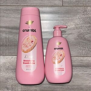 Dove x Crumbl Strawberry Crumb Cake Body Wash - Pink